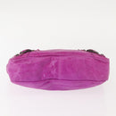 BALENCIAGA Classic Pouch Leather Purple 110481 Auth 148453-6