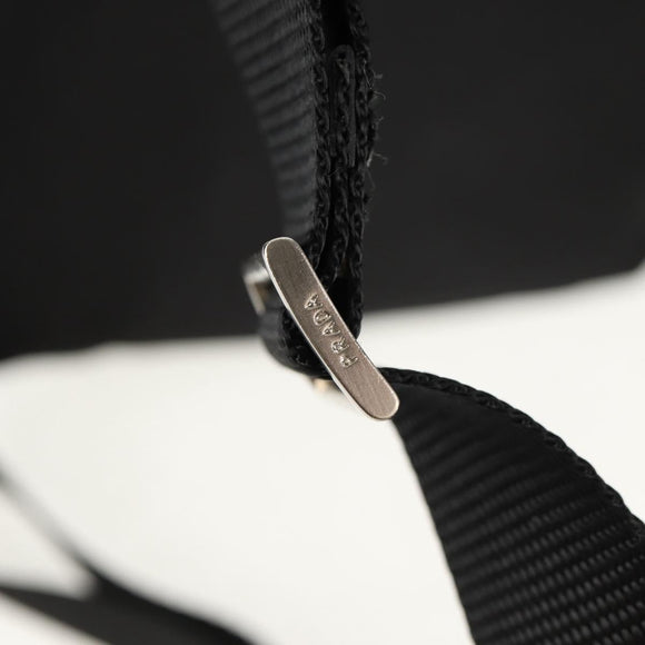 PRADA Backpack Nylon Black Silver Auth 148455V