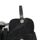 PRADA Backpack Nylon Black Silver Auth 148455V-23