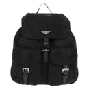 PRADA Backpack Nylon Black Silver Auth 148455V-13