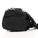 PRADA Backpack Nylon Black Silver Auth 148455V-4