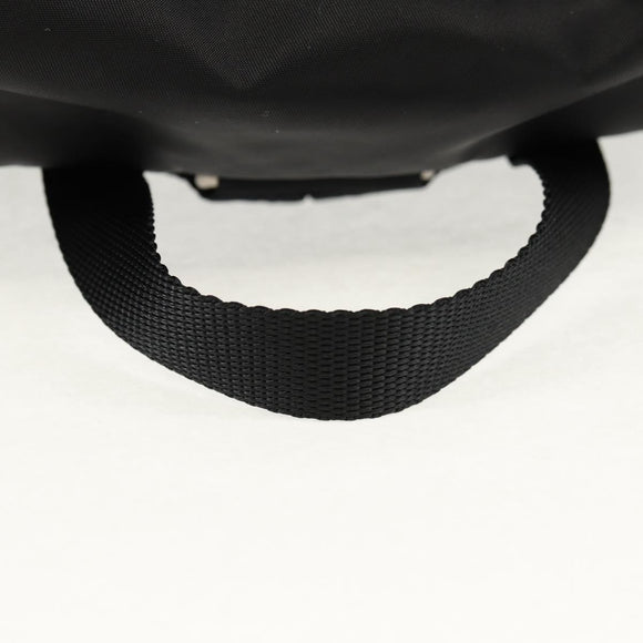 PRADA Backpack Nylon Black Silver Auth 148455V