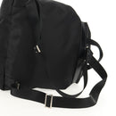 PRADA Backpack Nylon Black Silver Auth 148455V-7