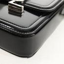 SAINT LAURENT Solferino Shoulder Bag Patent leather Black Silver Auth 148457SAM-16