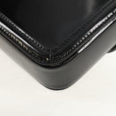 SAINT LAURENT Solferino Shoulder Bag Patent leather Black Silver Auth 148457SAM-18