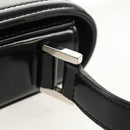 SAINT LAURENT Solferino Shoulder Bag Patent leather Black Silver Auth 148457SAM-19
