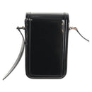 SAINT LAURENT Solferino Shoulder Bag Patent leather Black Silver Auth 148457SAM-3