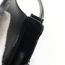 SAINT LAURENT Solferino Shoulder Bag Patent leather Black Silver Auth 148457SAM-24