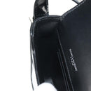 SAINT LAURENT Solferino Shoulder Bag Patent leather Black Silver Auth 148457SAM-25