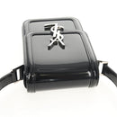 SAINT LAURENT Solferino Shoulder Bag Patent leather Black Silver Auth 148457SAM-7
