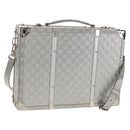 LOUIS VUITTON Damier Glitter Hard Trunk Trunk Silver M20478 LV Auth 148458SM-1