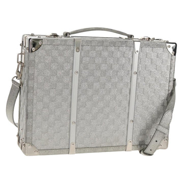 LOUIS VUITTON Damier Glitter Hard Trunk Trunk Silver M20478 LV Auth 148458SM