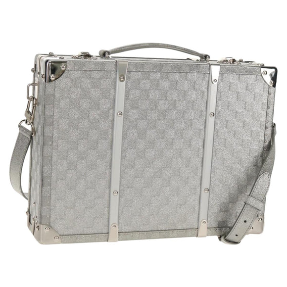 LOUIS VUITTON Damier Glitter Hard Trunk Trunk Silver M20478 LV Auth 148458SM