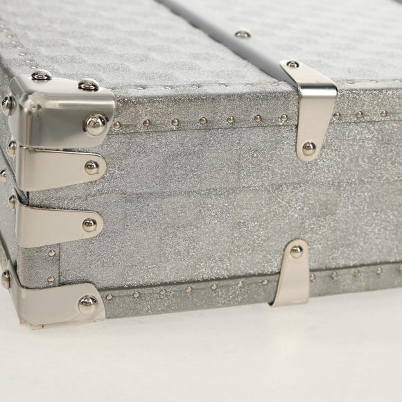 LOUIS VUITTON Damier Glitter Hard Trunk Trunk Silver M20478 LV Auth 148458SM