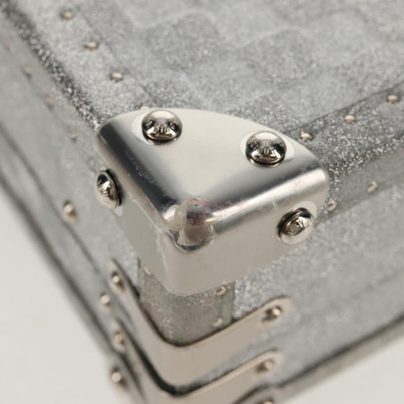 LOUIS VUITTON Damier Glitter Hard Trunk Trunk Silver M20478 LV Auth 148458SM