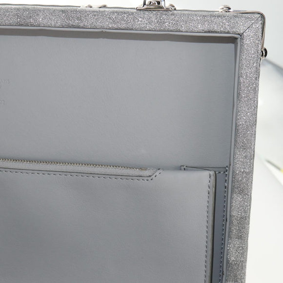 LOUIS VUITTON Damier Glitter Hard Trunk Trunk Silver M20478 LV Auth 148458SM