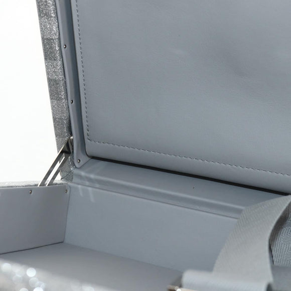 LOUIS VUITTON Damier Glitter Hard Trunk Trunk Silver M20478 LV Auth 148458SM