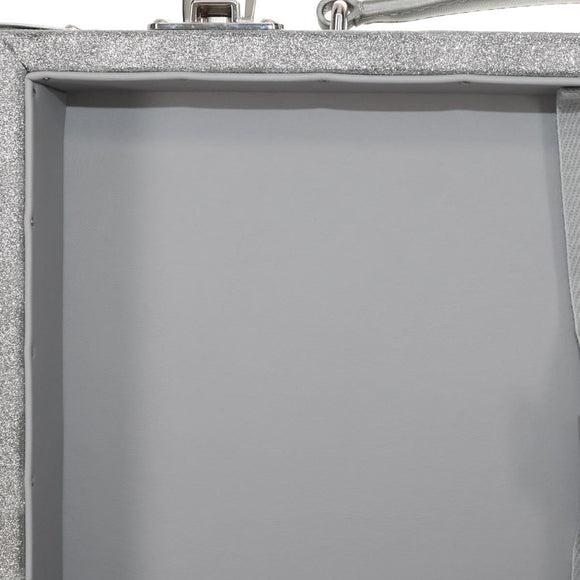 LOUIS VUITTON Damier Glitter Hard Trunk Trunk Silver M20478 LV Auth 148458SM