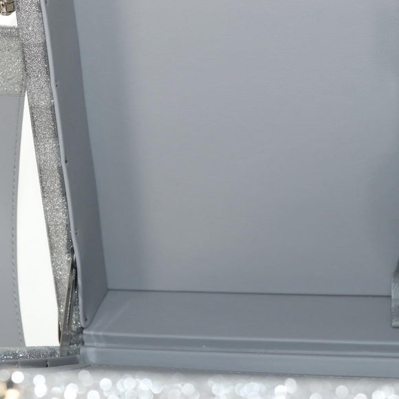 LOUIS VUITTON Damier Glitter Hard Trunk Trunk Silver M20478 LV Auth 148458SM