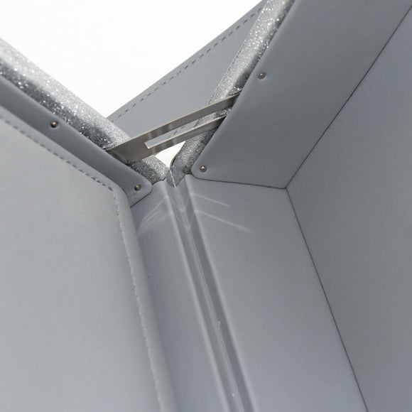 LOUIS VUITTON Damier Glitter Hard Trunk Trunk Silver M20478 LV Auth 148458SM