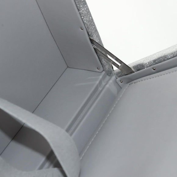 LOUIS VUITTON Damier Glitter Hard Trunk Trunk Silver M20478 LV Auth 148458SM