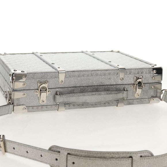 LOUIS VUITTON Damier Glitter Hard Trunk Trunk Silver M20478 LV Auth 148458SM