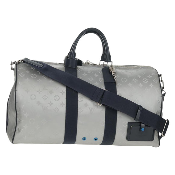 LOUIS VUITTON Monogram Satellite Keepall Bandouliere 50 M44170 LV Auth 148459M