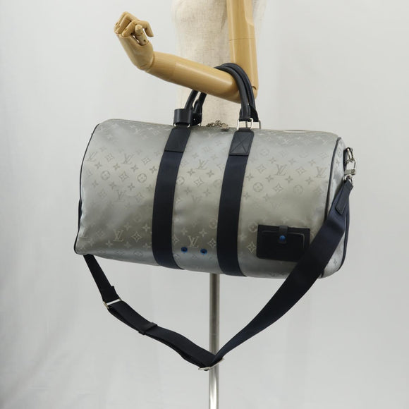 LOUIS VUITTON Monogram Satellite Keepall Bandouliere 50 M44170 LV Auth 148459M
