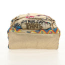 CHANEL Graffiti Backpack Canvas Gold CC Auth 148460SAM-5