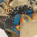 CHANEL Graffiti Backpack Canvas Gold CC Auth 148460SAM-17