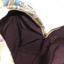 CHANEL Graffiti Backpack Canvas Gold CC Auth 148460SAM-26