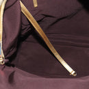 CHANEL Graffiti Backpack Canvas Gold CC Auth 148460SAM-27