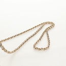 CHANEL V Stitch Chain Shoulder Bag Mouton White Gold CC Auth 148461AM-8