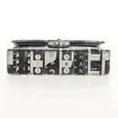 CHANEL Double Flap Chain Shoulder Bag Leather Silver CC Auth 148462SAM-5