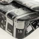 CHANEL Double Flap Chain Shoulder Bag Leather Silver CC Auth 148462SAM-16