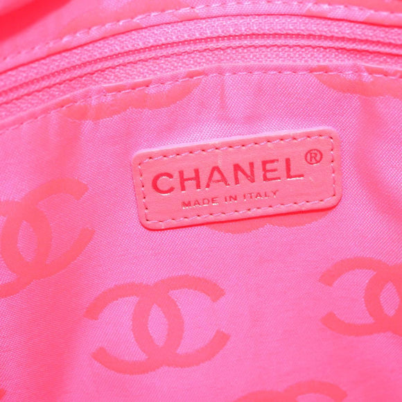 CHANEL Cambon Line Matelasse Tote Bag Leather Black Silver CC Auth 148463SAV