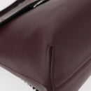 FENDI Back To School Backpack Leather 2way Bordeaux Silver Auth 148468-12