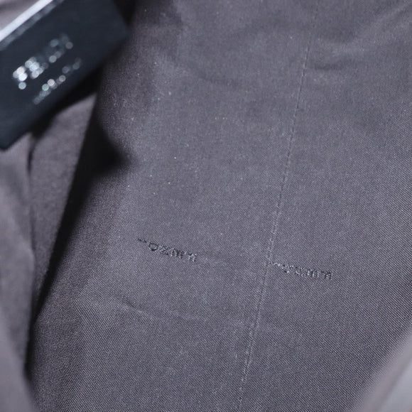 FENDI Back To School Backpack Leather 2way Bordeaux Silver Auth 148468