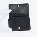 BALENCIAGA Card Case Leather Black 477512 Auth 148472-12
