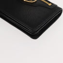 BALENCIAGA Card Case Leather Black 477512 Auth 148472-9