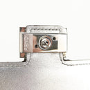 FENDI Zucca Canvas Baguette Wallet Silver Brown Auth 148473M-14