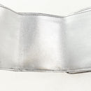 FENDI Zucca Canvas Baguette Wallet Silver Brown Auth 148473M-19