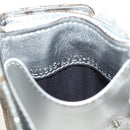 FENDI Zucca Canvas Baguette Wallet Silver Brown Auth 148473M-23