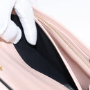 FENDI Long Wallet Leather Pink Gold Auth 148474-19