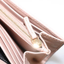 FENDI Long Wallet Leather Pink Gold Auth 148474-20