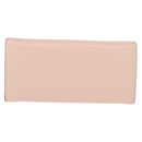 FENDI Long Wallet Leather Pink Gold Auth 148474-2