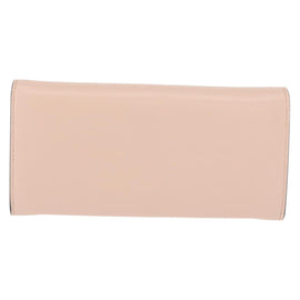 FENDI Long Wallet Leather Pink Gold Auth 148474 - 0