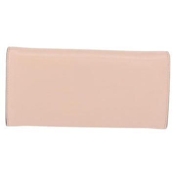FENDI Long Wallet Leather Pink Gold Auth 148474 - 0