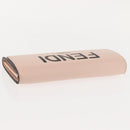 FENDI Long Wallet Leather Pink Gold Auth 148474-5