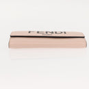 FENDI Long Wallet Leather Pink Gold Auth 148474-6
